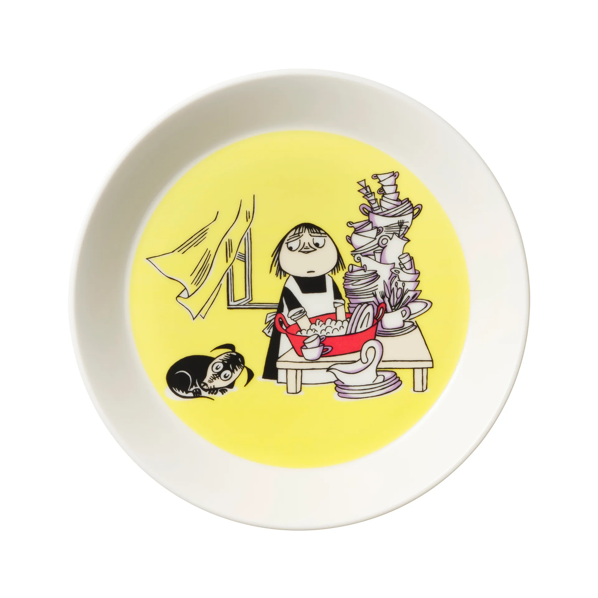 Misabel Mumin Teller gelb, Gelb Moomin Arabia