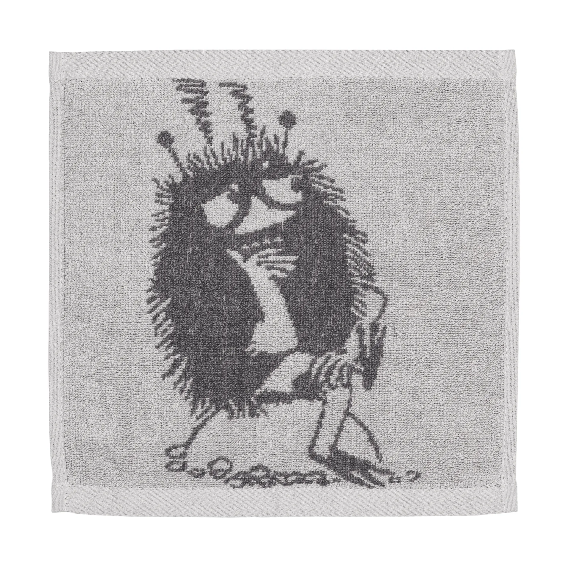 Mumin Handtuch 25x25 cm, Stinky, Grau Moomin Arabia