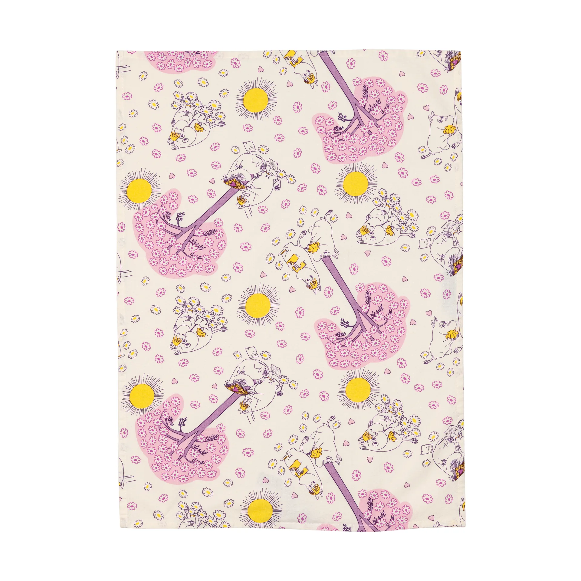 Mumin Küchenhandtuch 50x70 cm 2 Teile, Verliebte Moomin Arabia