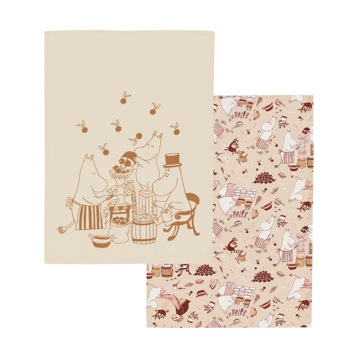 Mumin Küchenhandtuch 50x70 cm 2 Teile - Zuhausefreude - Moomin Arabia