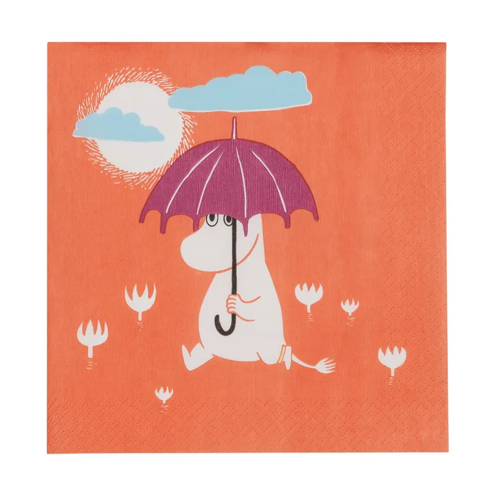 Mumin Papierserviette - Unter dem Regenschirm, 20er-Pack - Moomin Arabia
