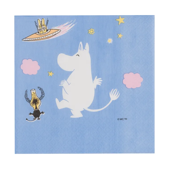 Mumin Papierserviette - Weltraumabenteuer, 20er-Pack - Moomin Arabia