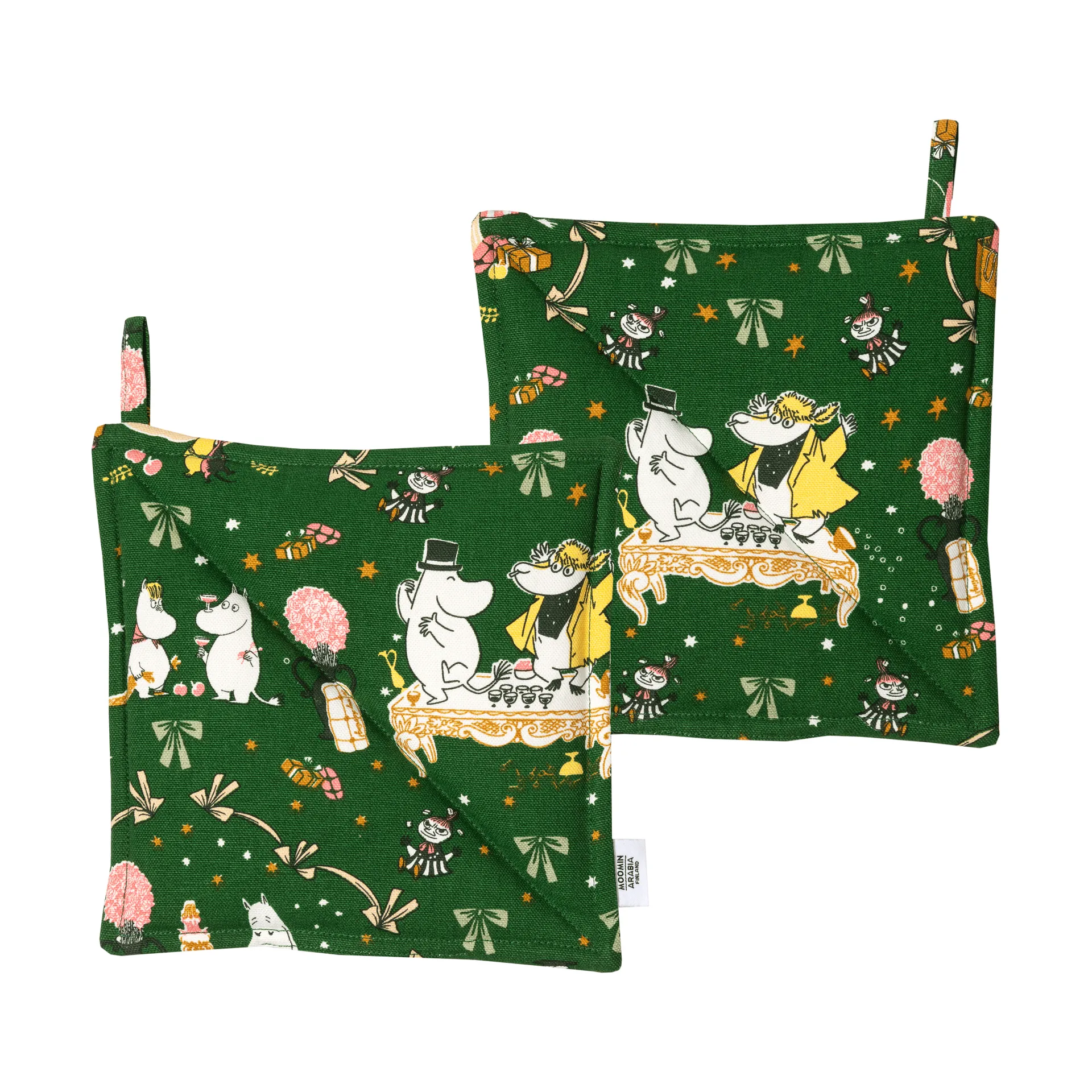 Mumin Topflappen, Liebesgeschenk, 22x22 cm, 2-teilig Moomin Arabia