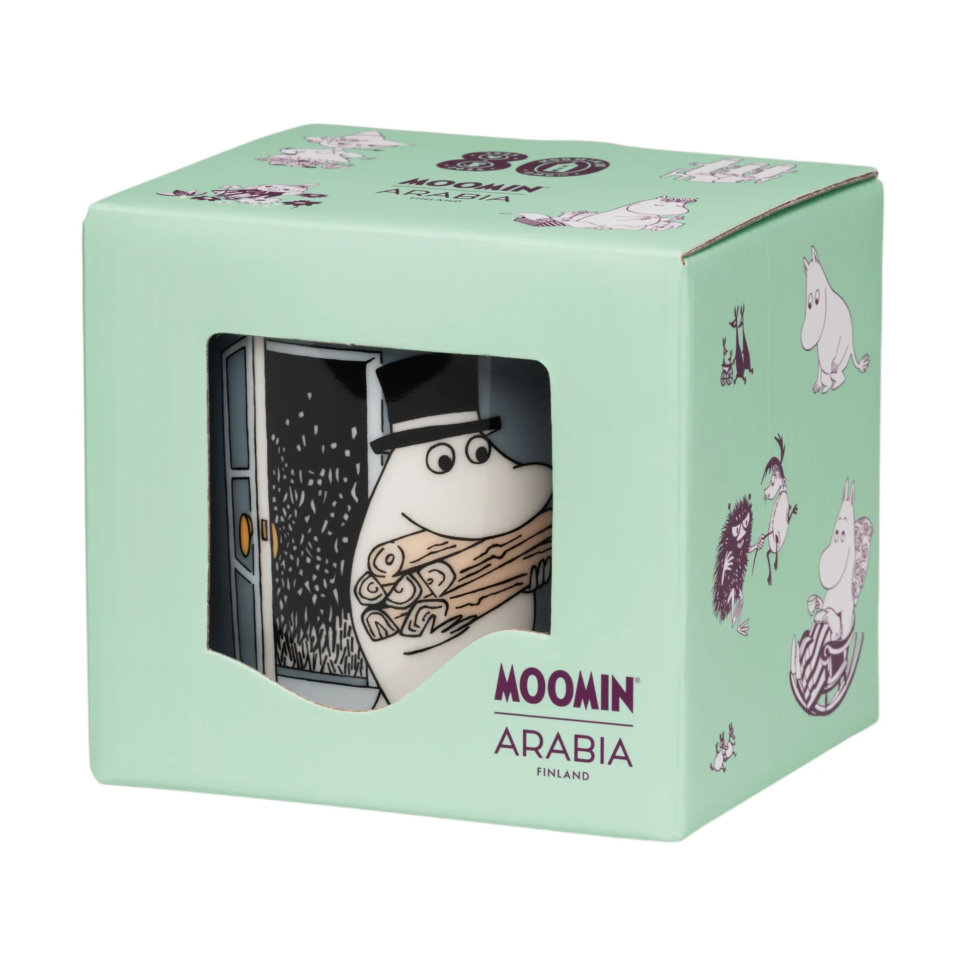 Muminpappa Mumin-Tasse 80-jähriges Jubiläum, 30 cl Moomin Arabia