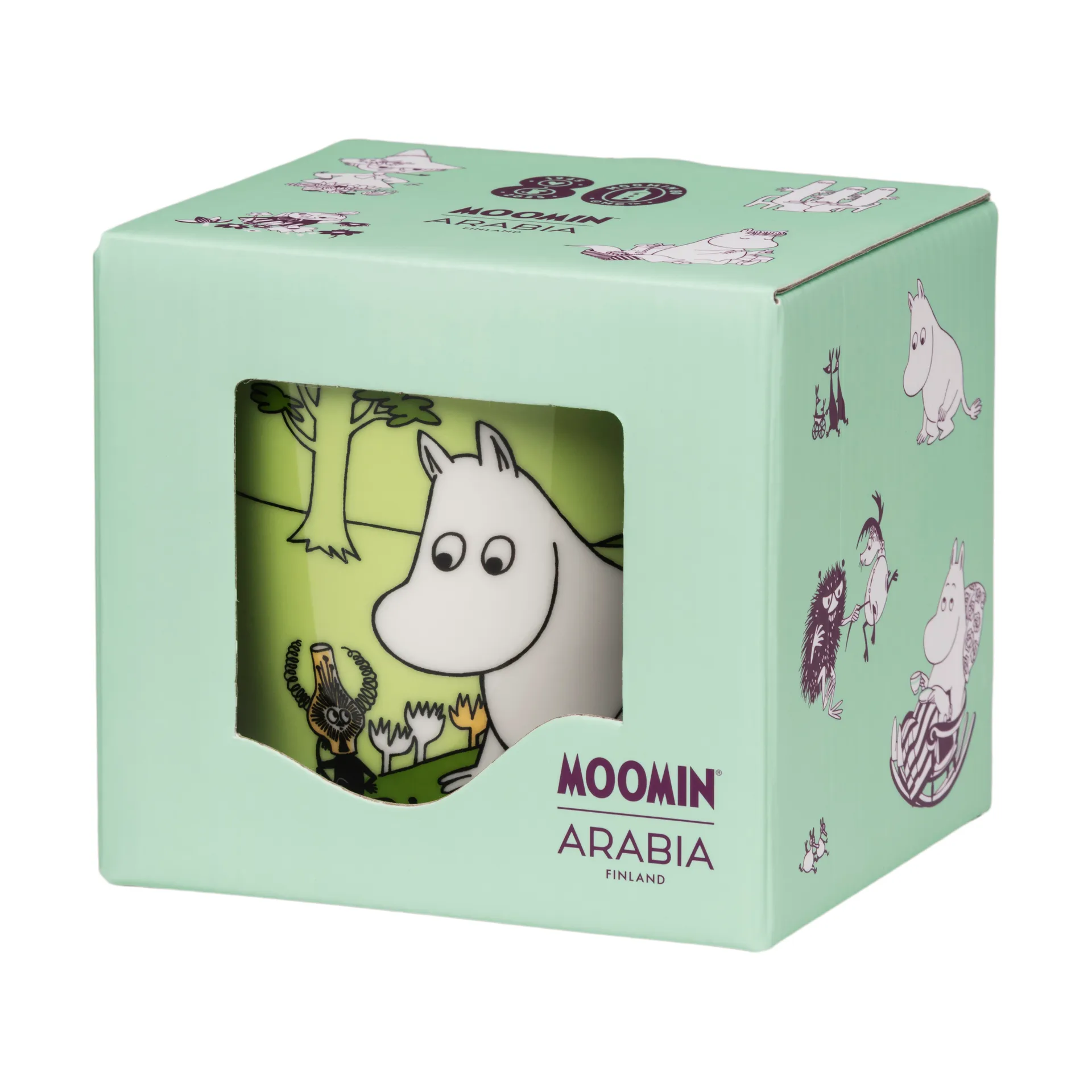 Mumintrollet Muminbecher 80-jähriges Jubiläum, 30 cl Moomin Arabia