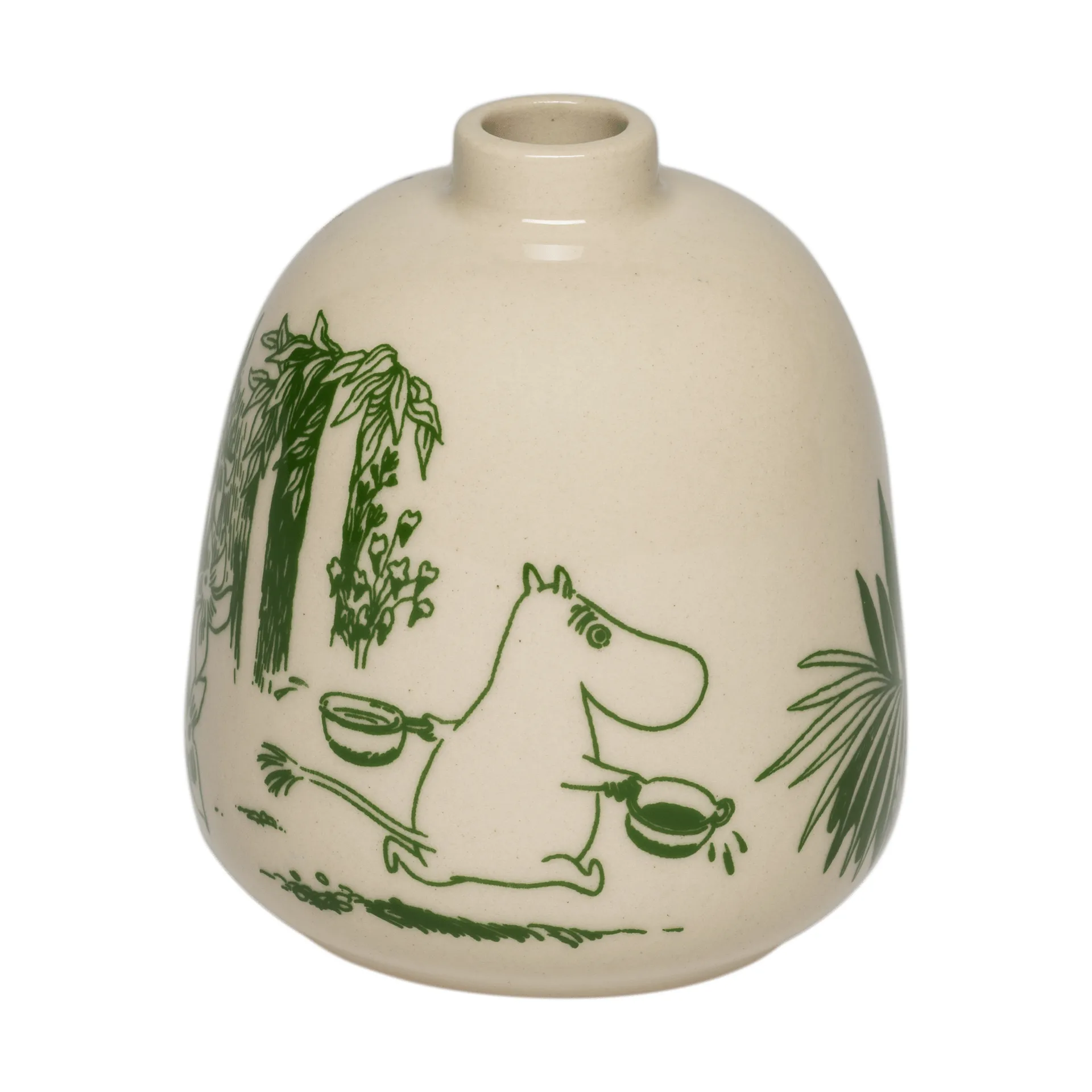 Mystikens skog Mumin Vase, Grün, 8,3 cm Moomin Arabia