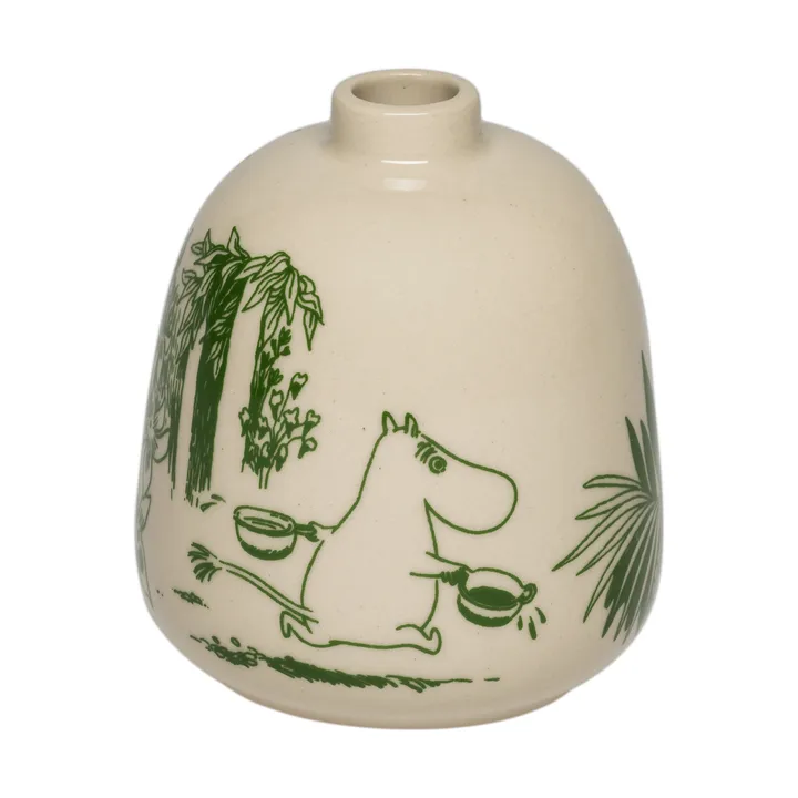 Mystikens skog Mumin Vase - Grün, 8,3 cm - Moomin Arabia