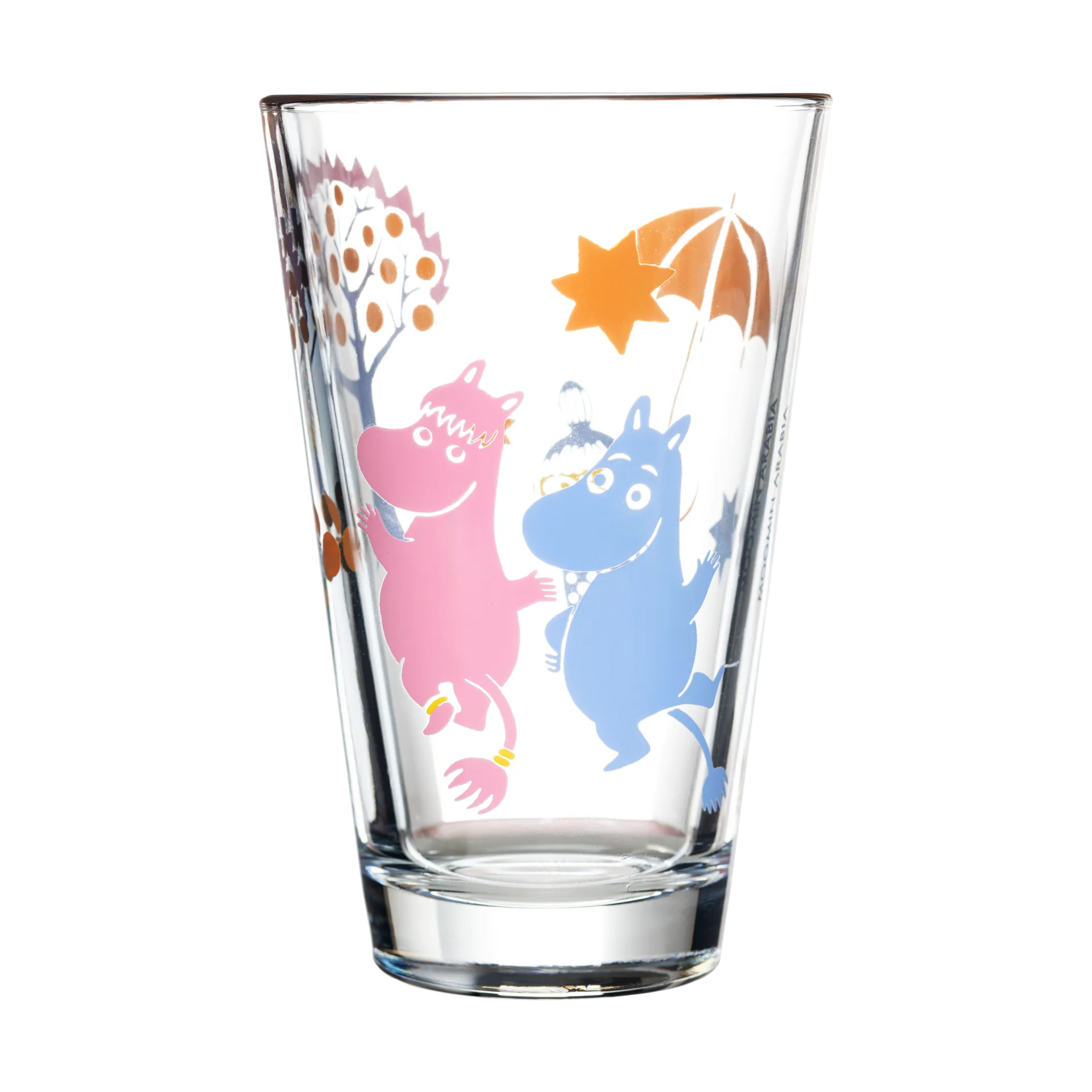 Party Mumin Glas 30cl 2-pack, Klar Moomin Arabia