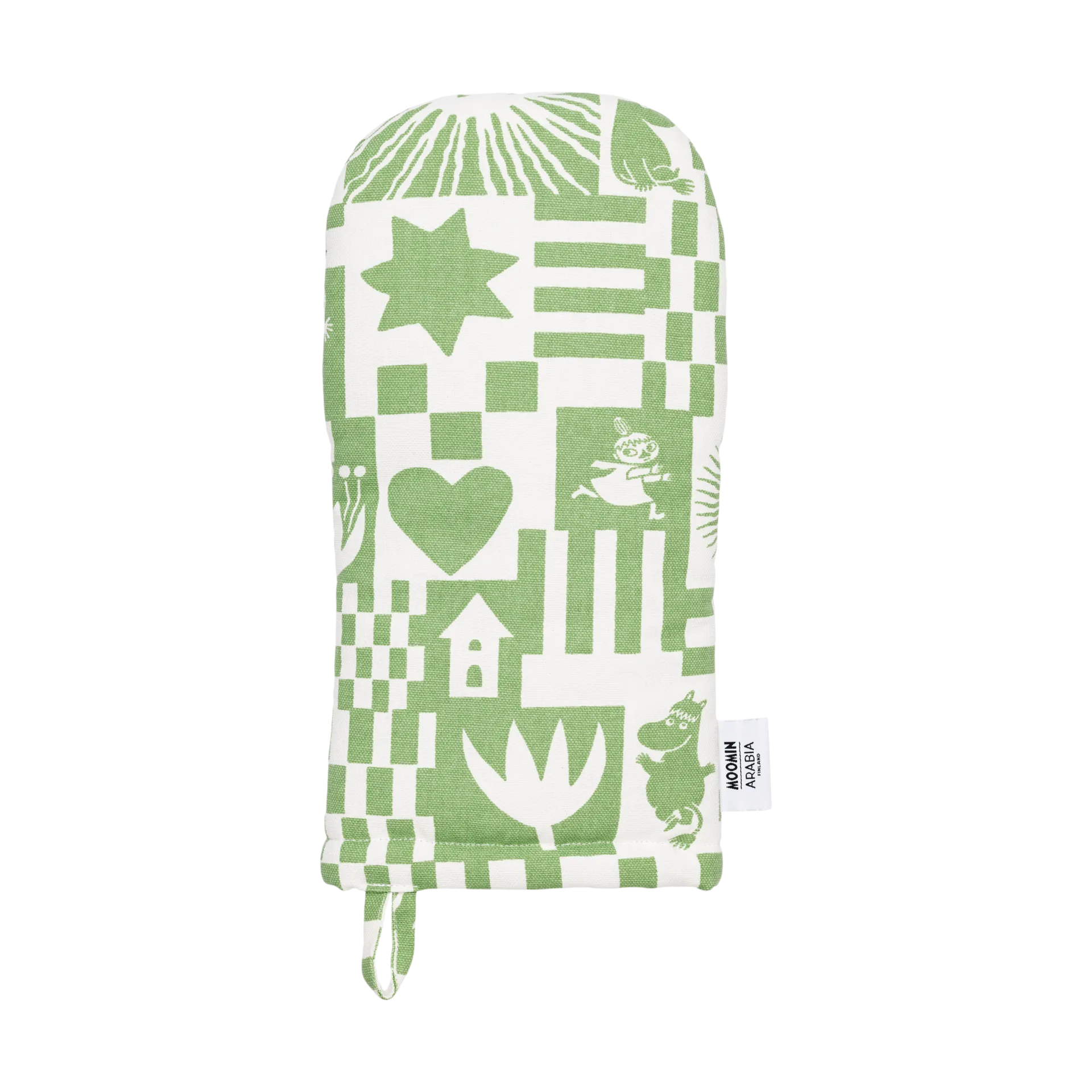Party Mumin Ofenhandschuh 15x34 cm, Grün Moomin Arabia