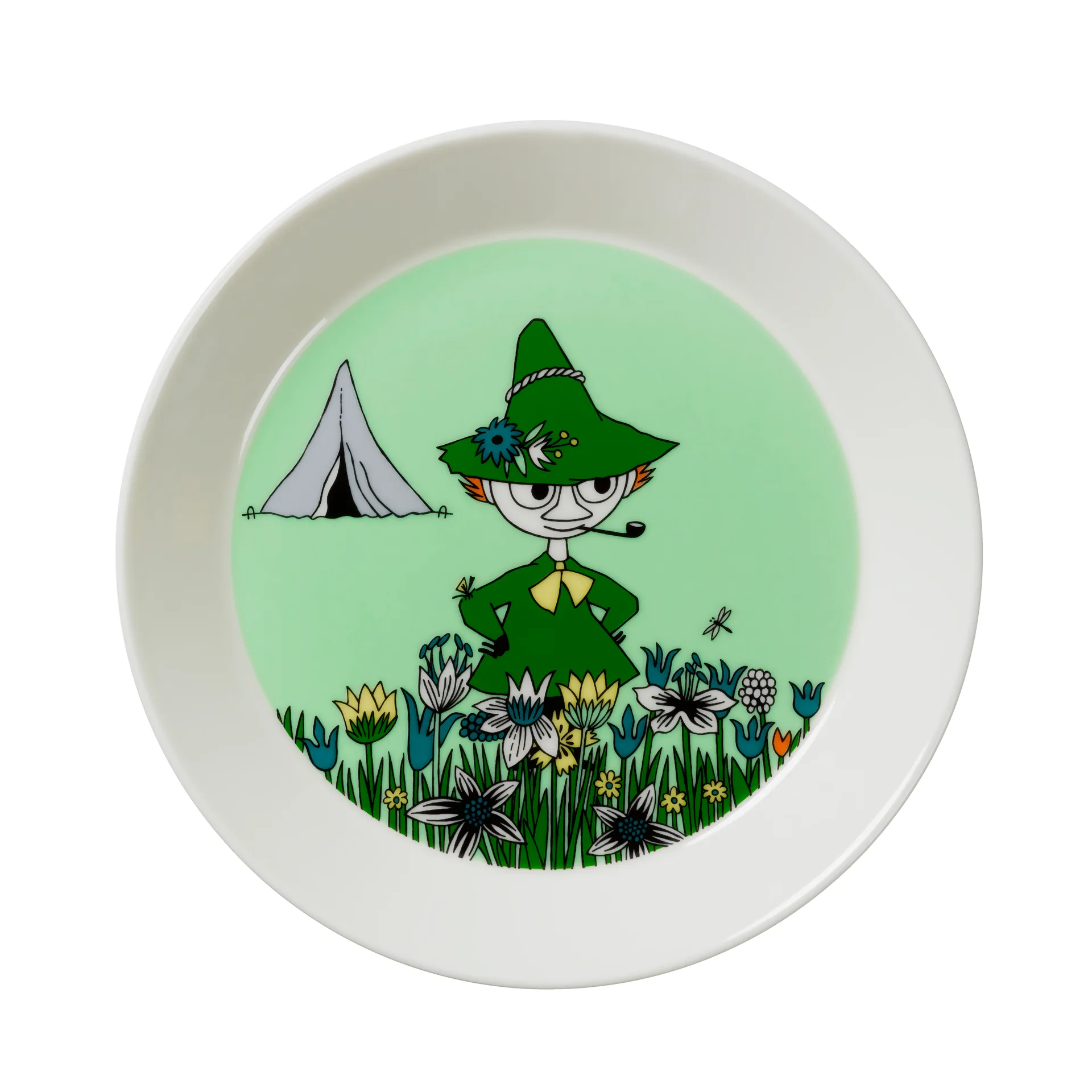 Schnupferich Teller, Grün Moomin Arabia
