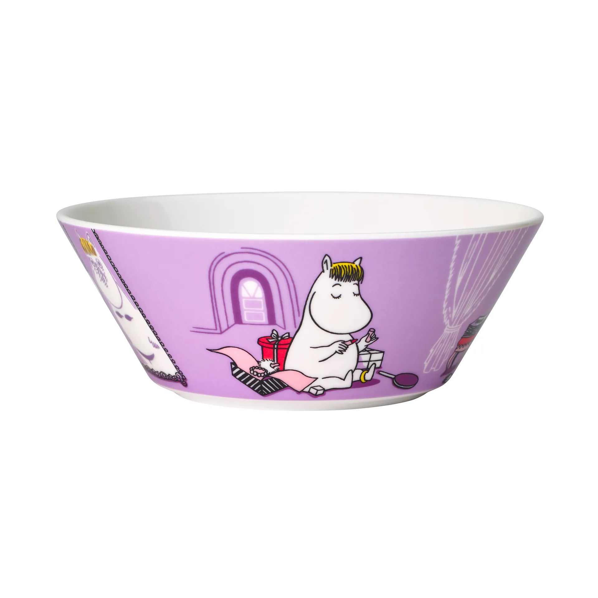 Snorkfräulein Mumin Schale lila, Lila Moomin Arabia