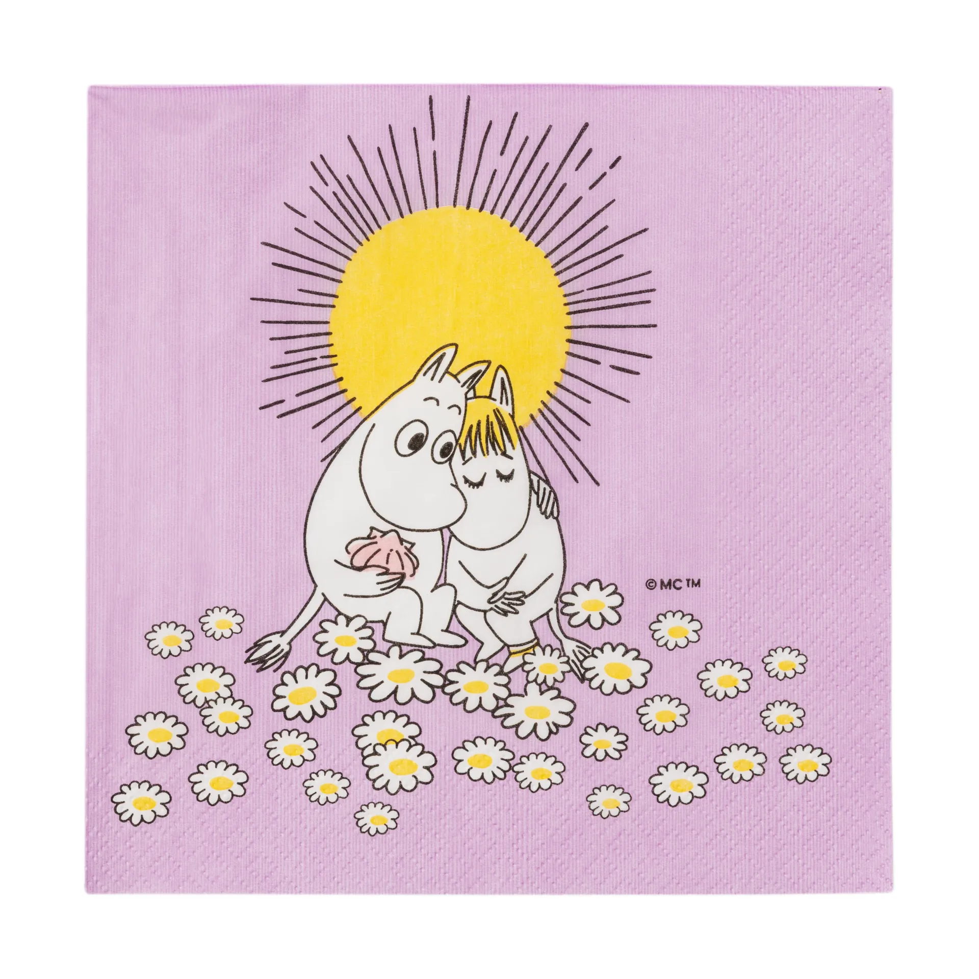 Verliebte Mumin Papierserviette 33x33 cm, 20er-Pack Moomin Arabia