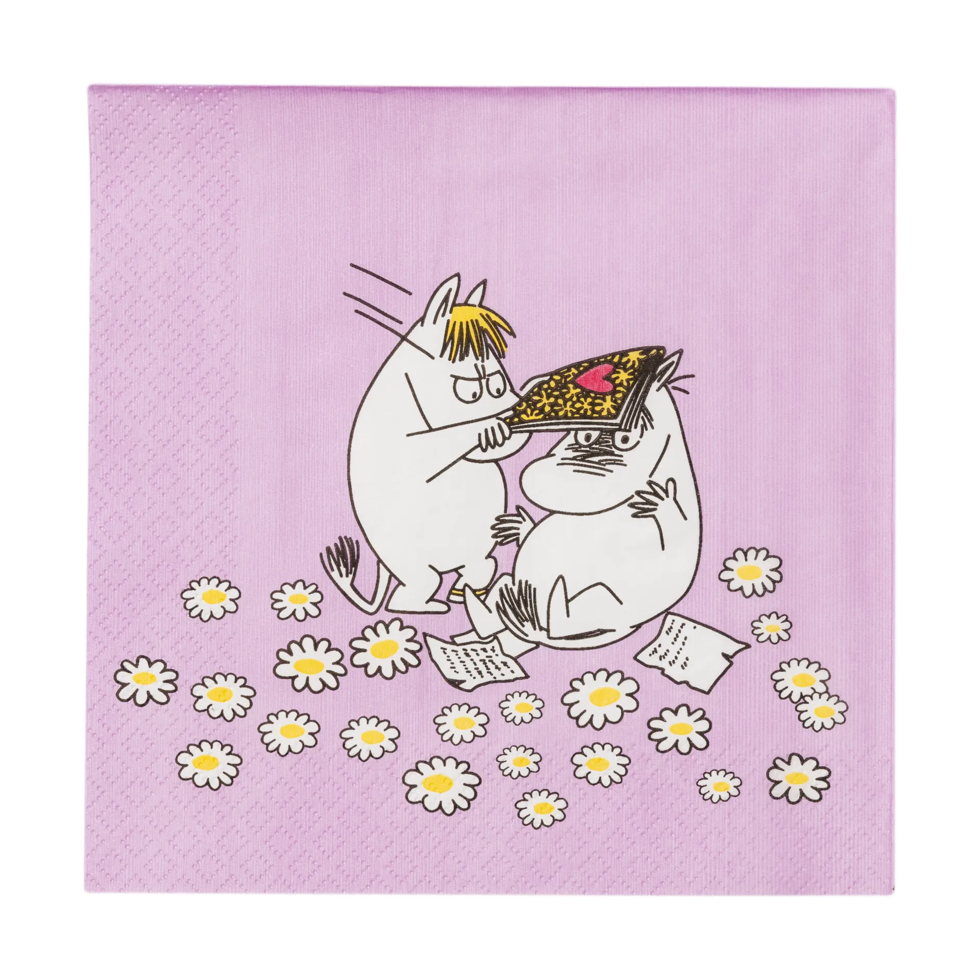Verliebte Mumin Papierserviette 33x33 cm, 20er-Pack Moomin Arabia