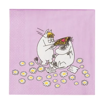 Verliebte Mumin Papierserviette 33x33 cm - 20er-Pack - Moomin Arabia