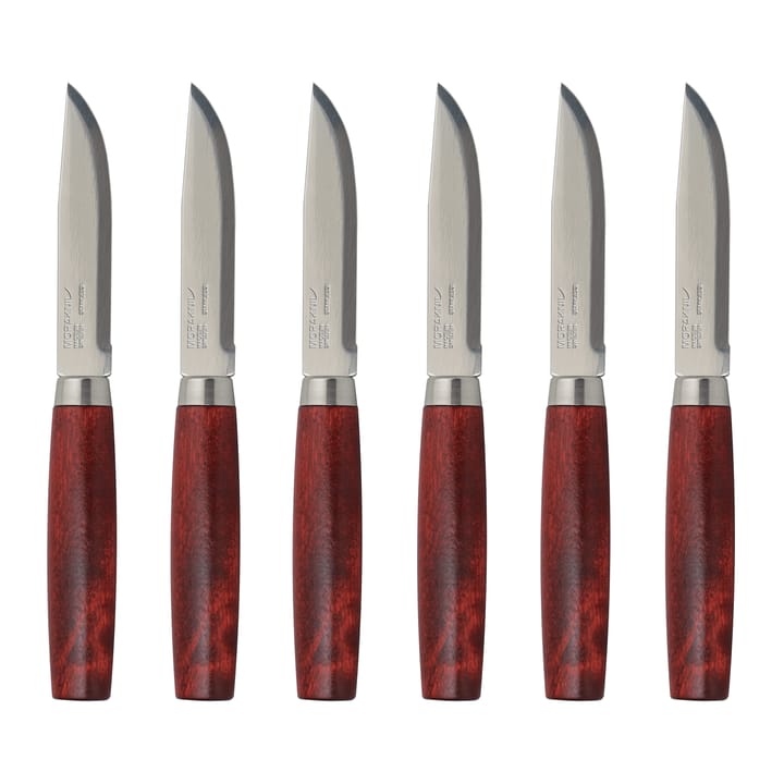 Mora Messer Classic Steak Knife 6er Pack, Rot Morakniv