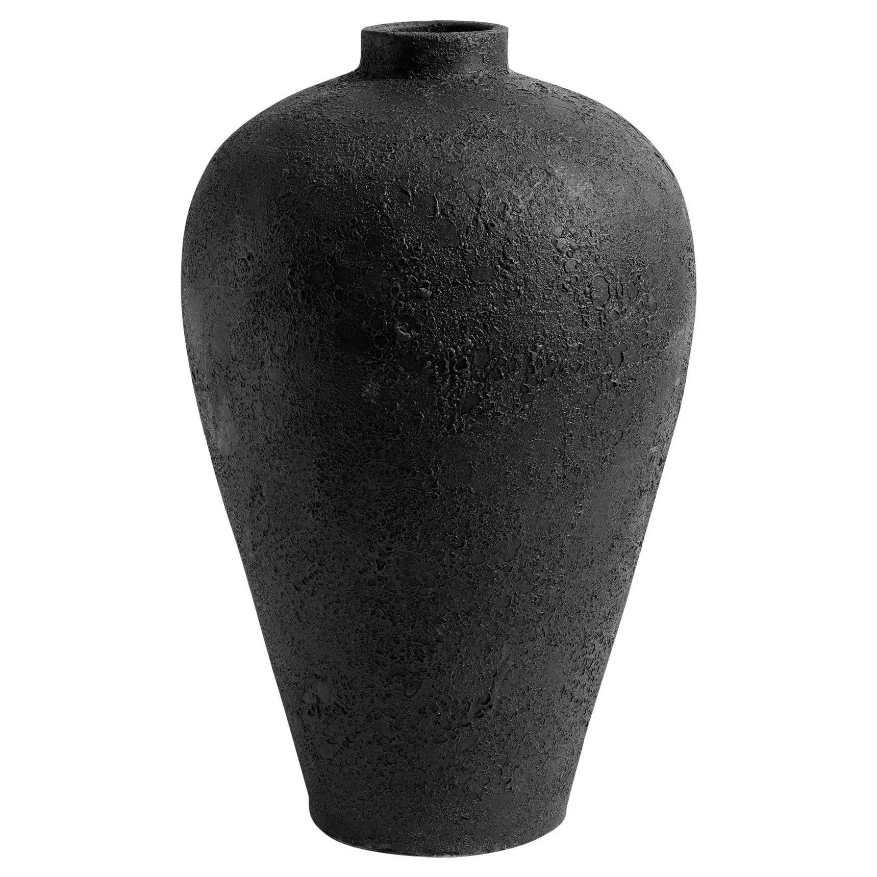 Luna Topf 60x35cm, Schwarz-terrakotta MUUBS