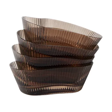 Ripe Schale 4-teilig - Smoked brown - MUUBS