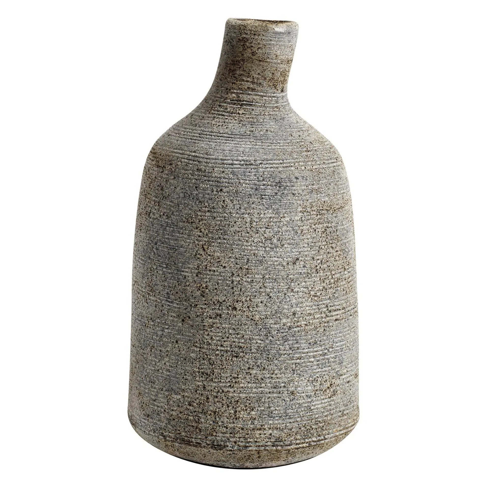 Stain Vase groß 26 cm, Grau-Braun MUUBS