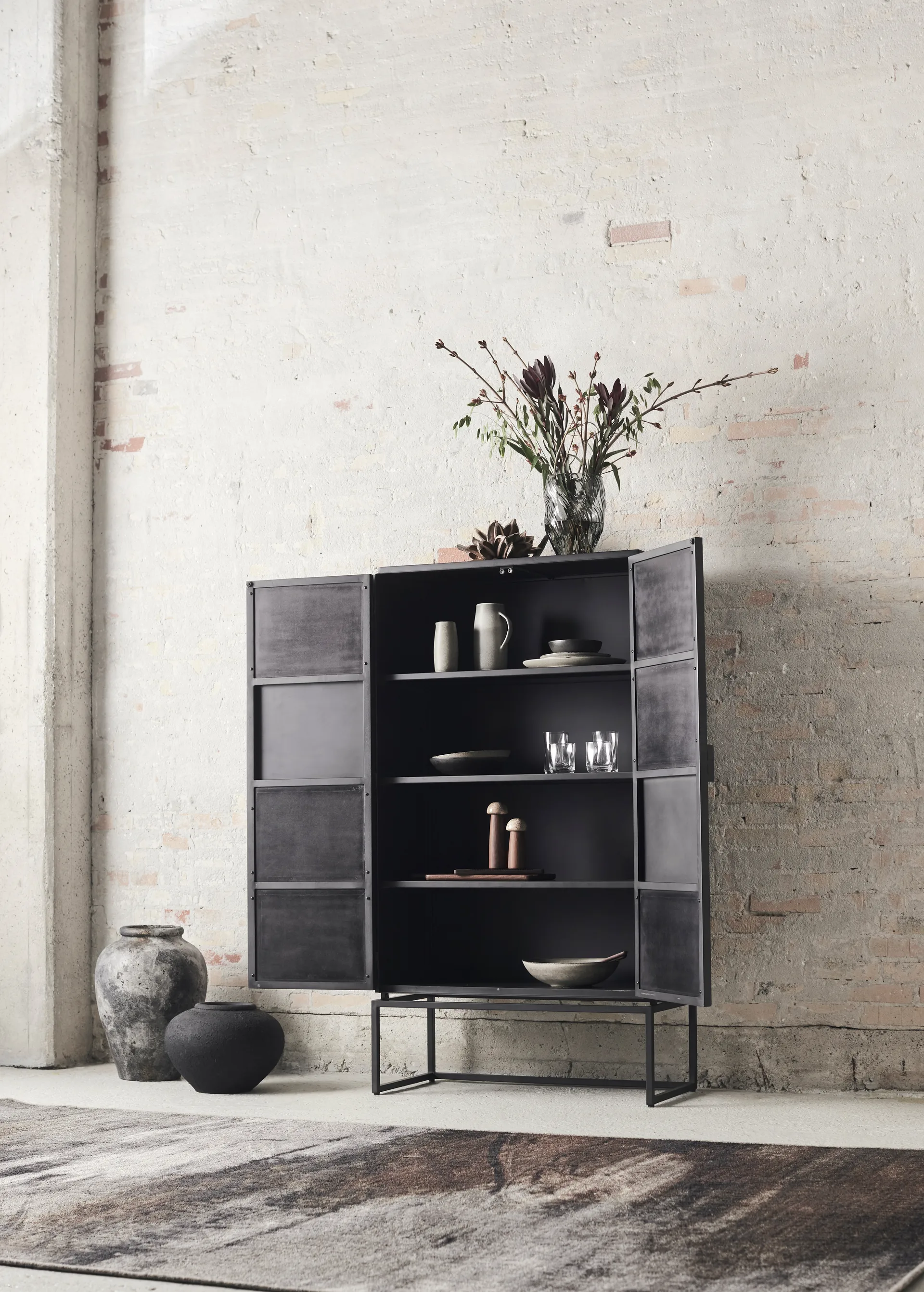 Yami Salz- und Pfeffermühle S, Verkohltes Eschenholz-Marmor MUUBS