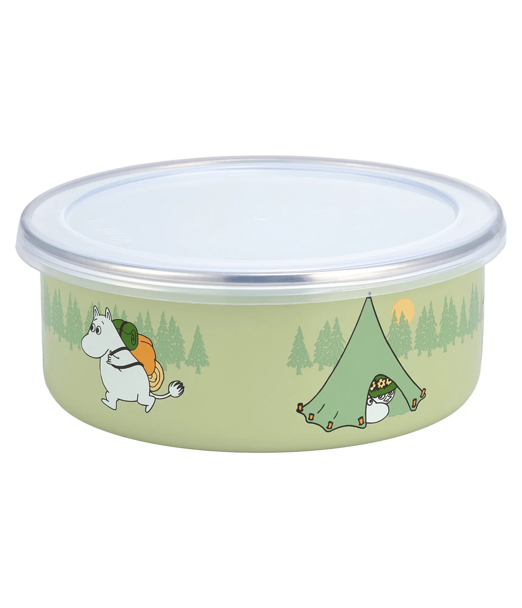 Campers Mumin Emailledose mit Deckel, 0,8 L Muurla