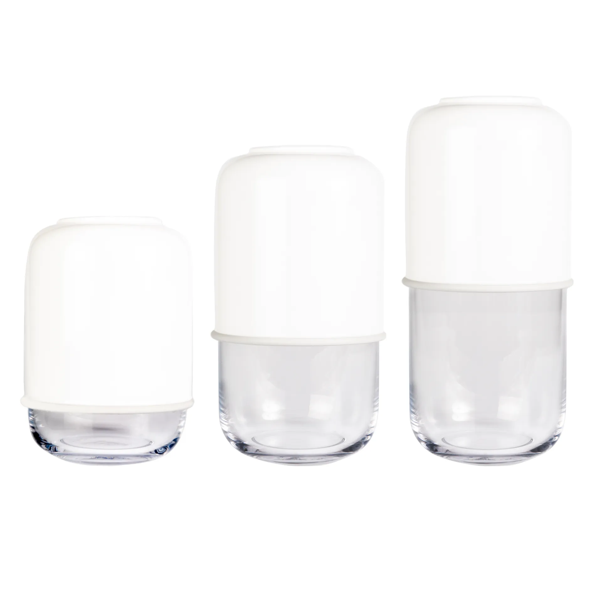 Capsule verstellbare Vase 18-28cm, Grün-klar Muurla