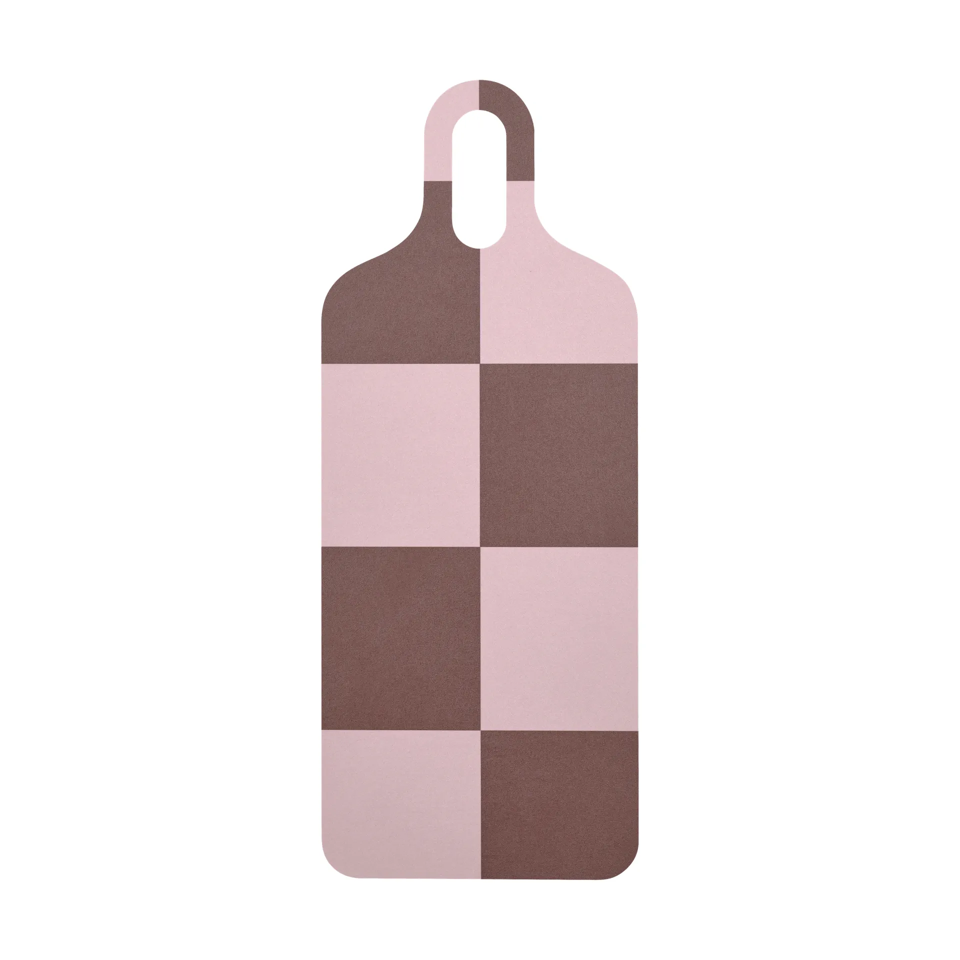 Checks & Stripes Tablett 13 x 33cm, Brown-pink-green Muurla