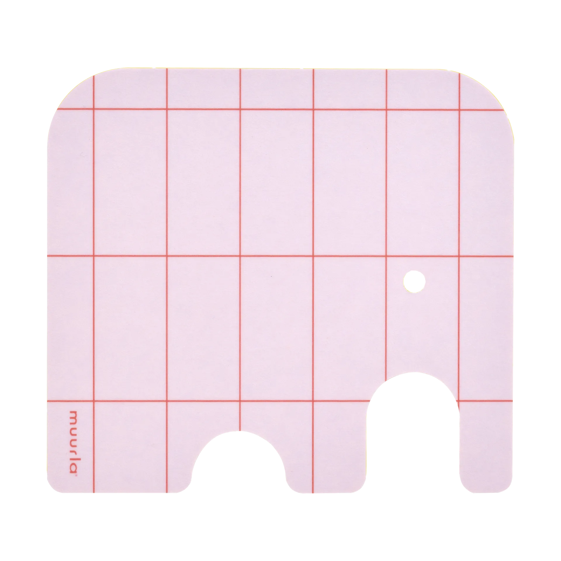 Elephant Glasuntersetzer 11x10 cm, Pink Muurla