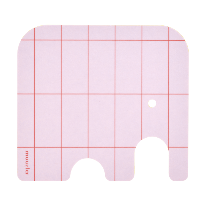 Elephant Glasuntersetzer 11x10 cm - Pink - Muurla