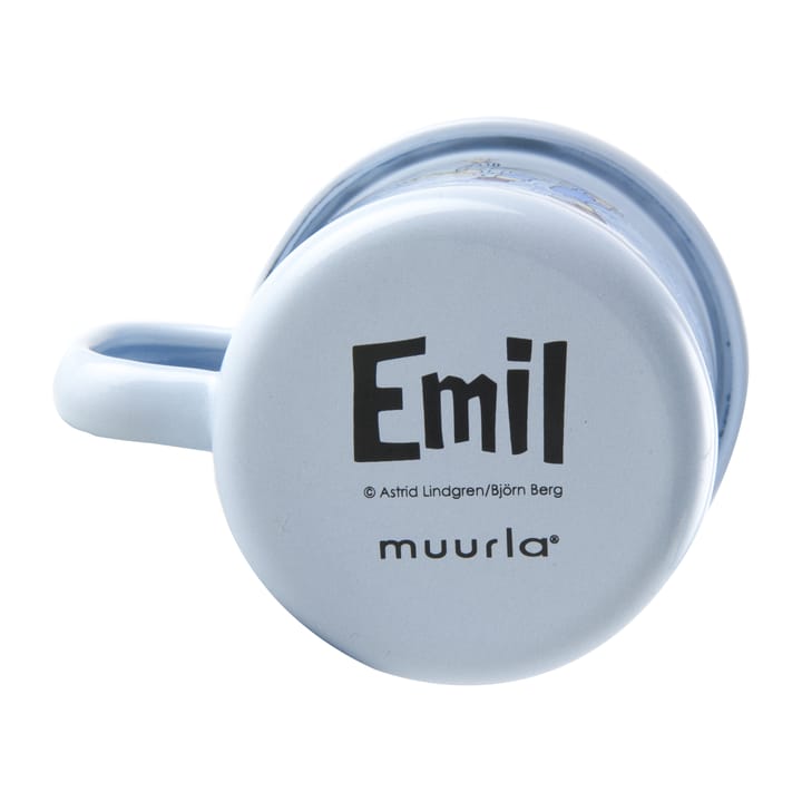 Emil blue Emaillierte Tasse 1,5 dl, Light Blue Muurla