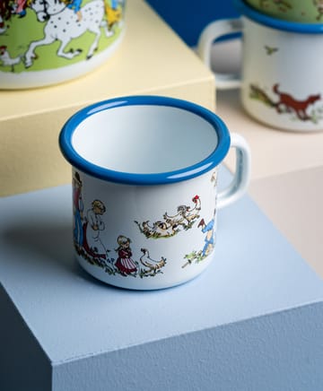 Emil blue Emaillierte Tasse 1,5 dl - Light Blue - Muurla