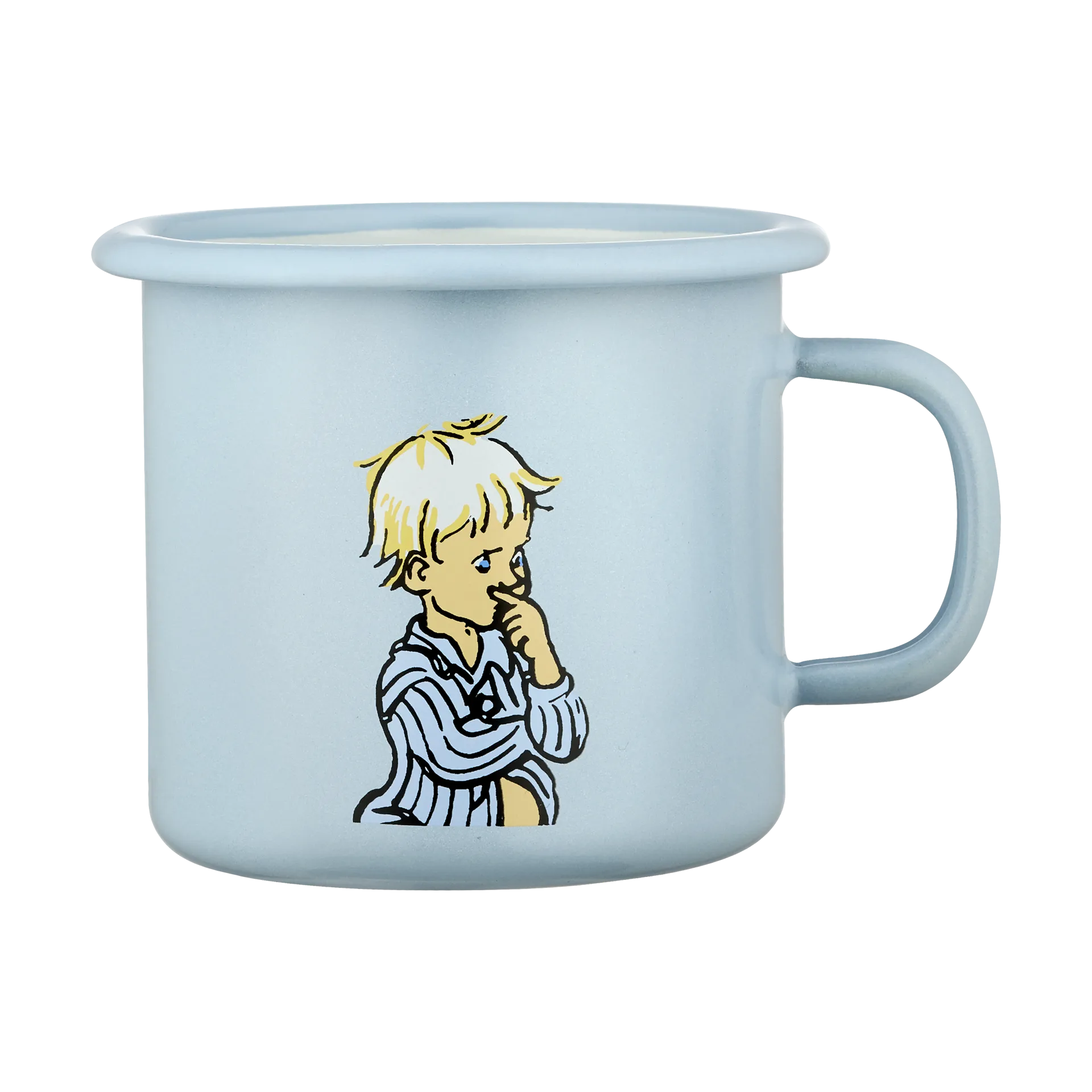 Emil blue Emaillierter Becher 2,5 dl, Emil Muurla