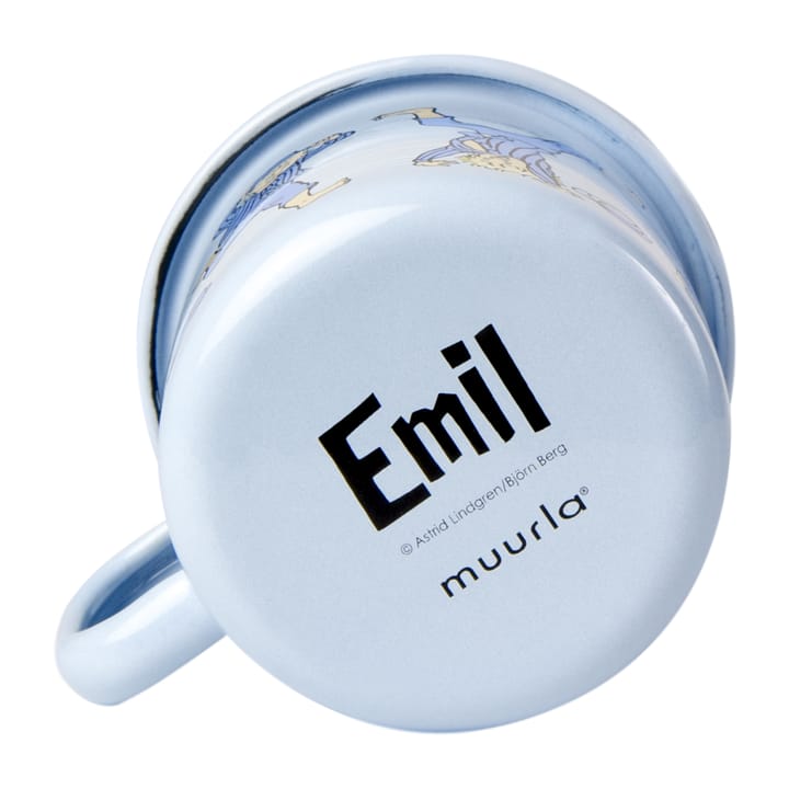 Emil blue Emaillierter Becher 2,5 dl, Light Blue Muurla