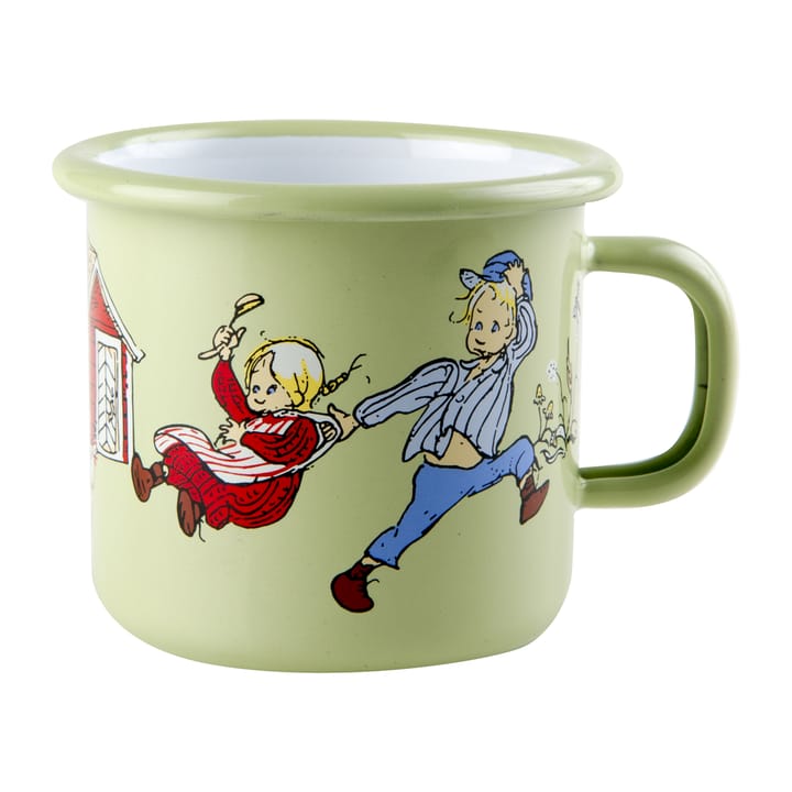 Emil & Ida Emaillierte Tasse 2,5 dl, Green Muurla