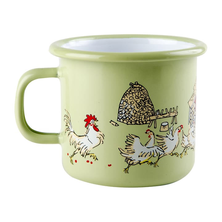 Emil & Ida Emaillierte Tasse 2,5 dl, Green Muurla