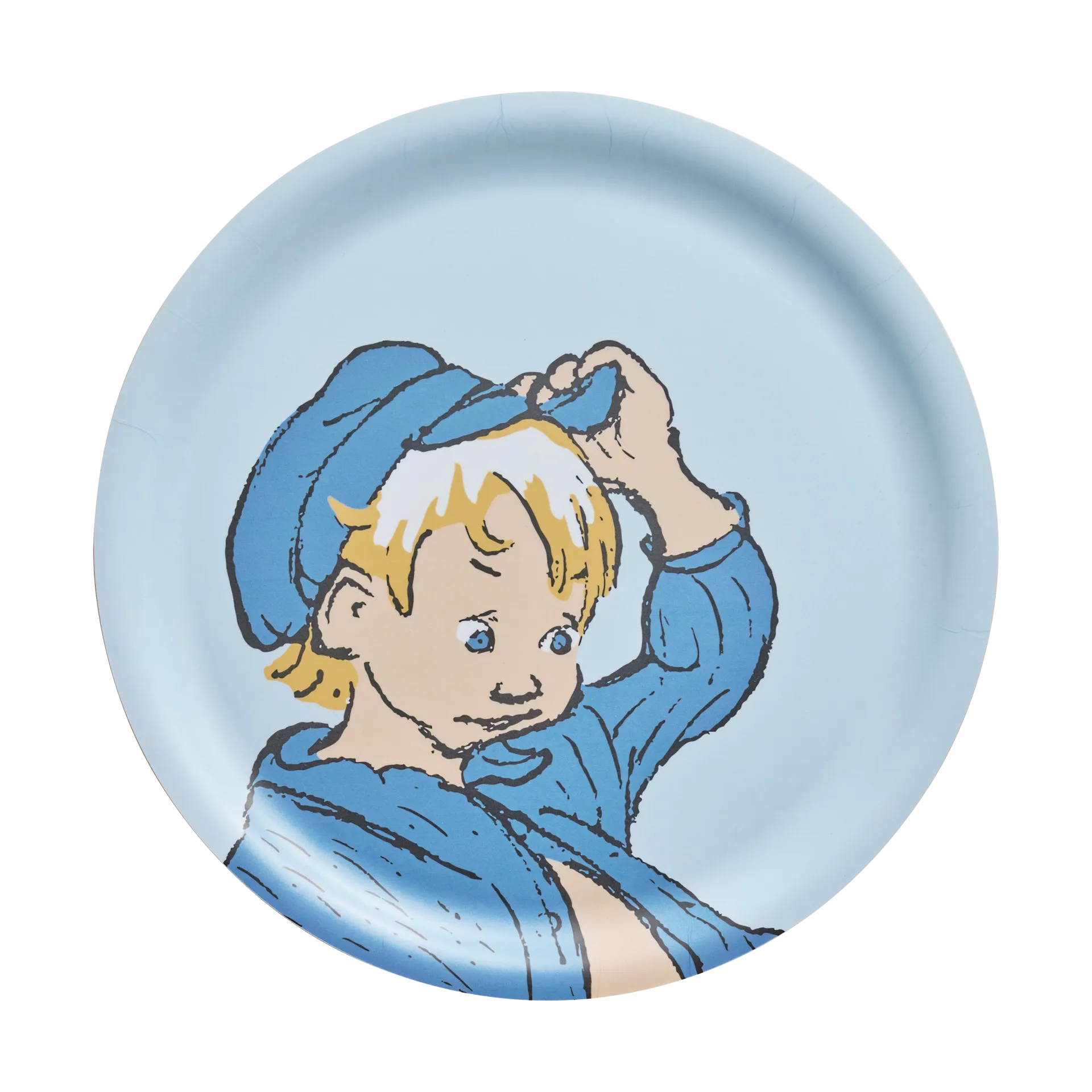 Emil Tablett Ø25 cm, Blau Muurla
