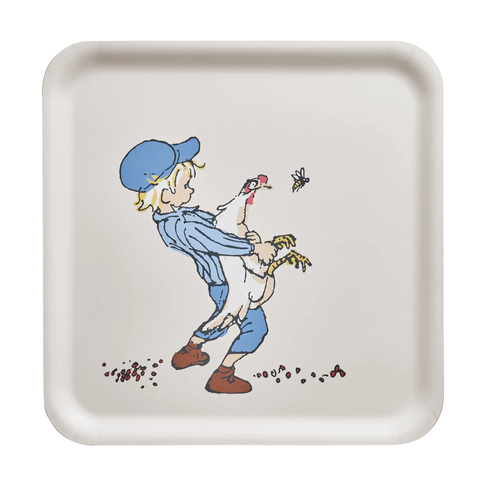 Emil Tablett 33x33 cm, Cluck Cluck Muurla