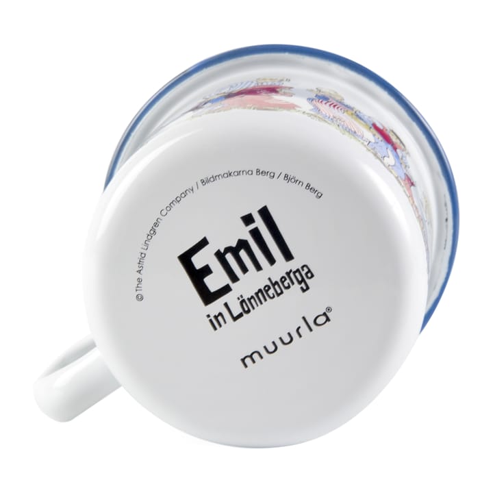Emil the family Emaillierte Tasse 2,5 dl, White Muurla