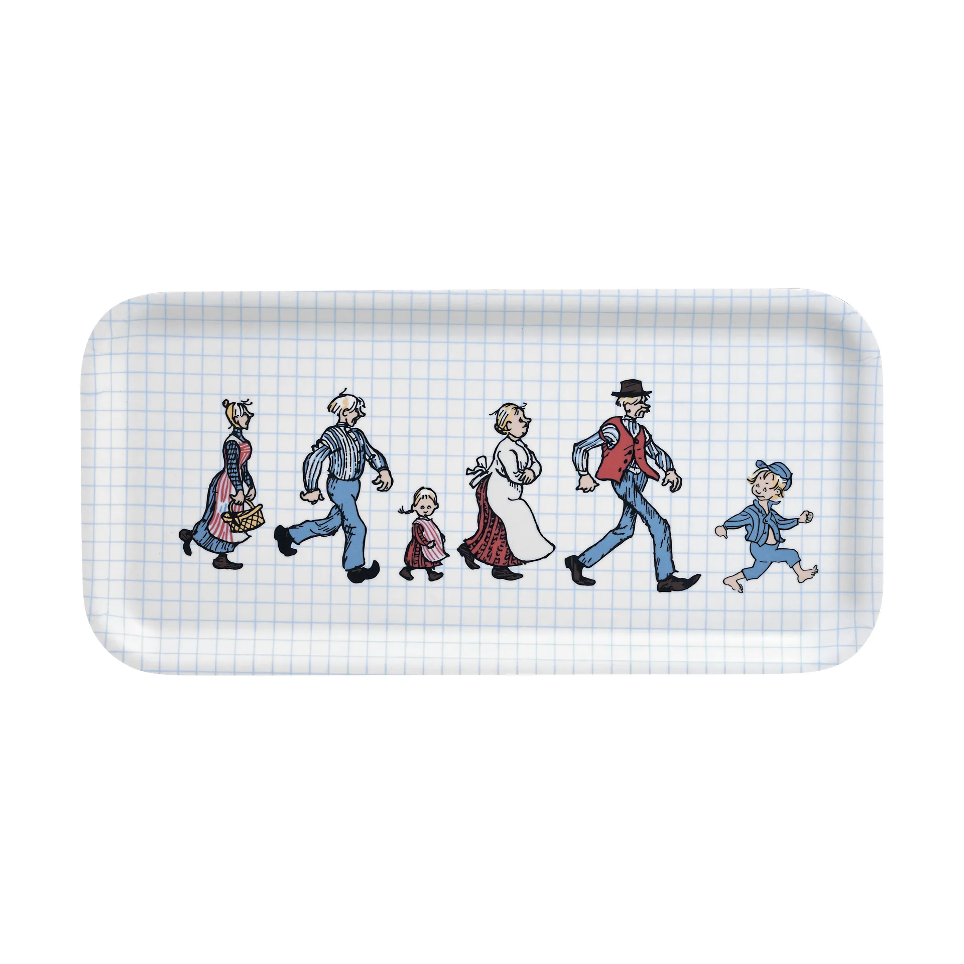 Emil The Katthult Folks Tablett 13x27 cm, Birke Muurla