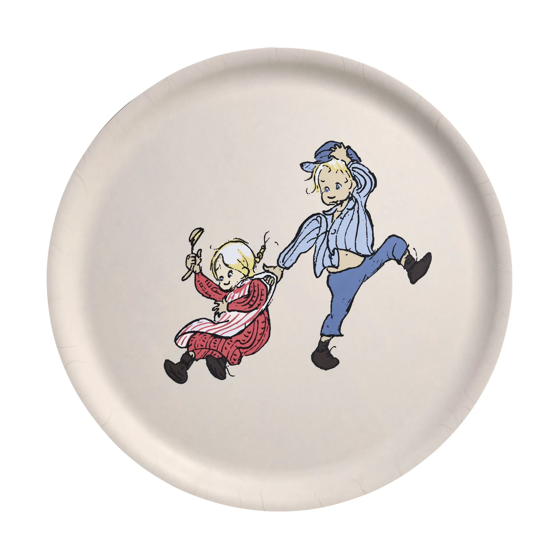 Emil und Ida Tablett Ø35 cm, Weiß Muurla