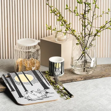 In the Woods Glasdose mit Silikondeckel 17cm - Klar-weiß - Muurla