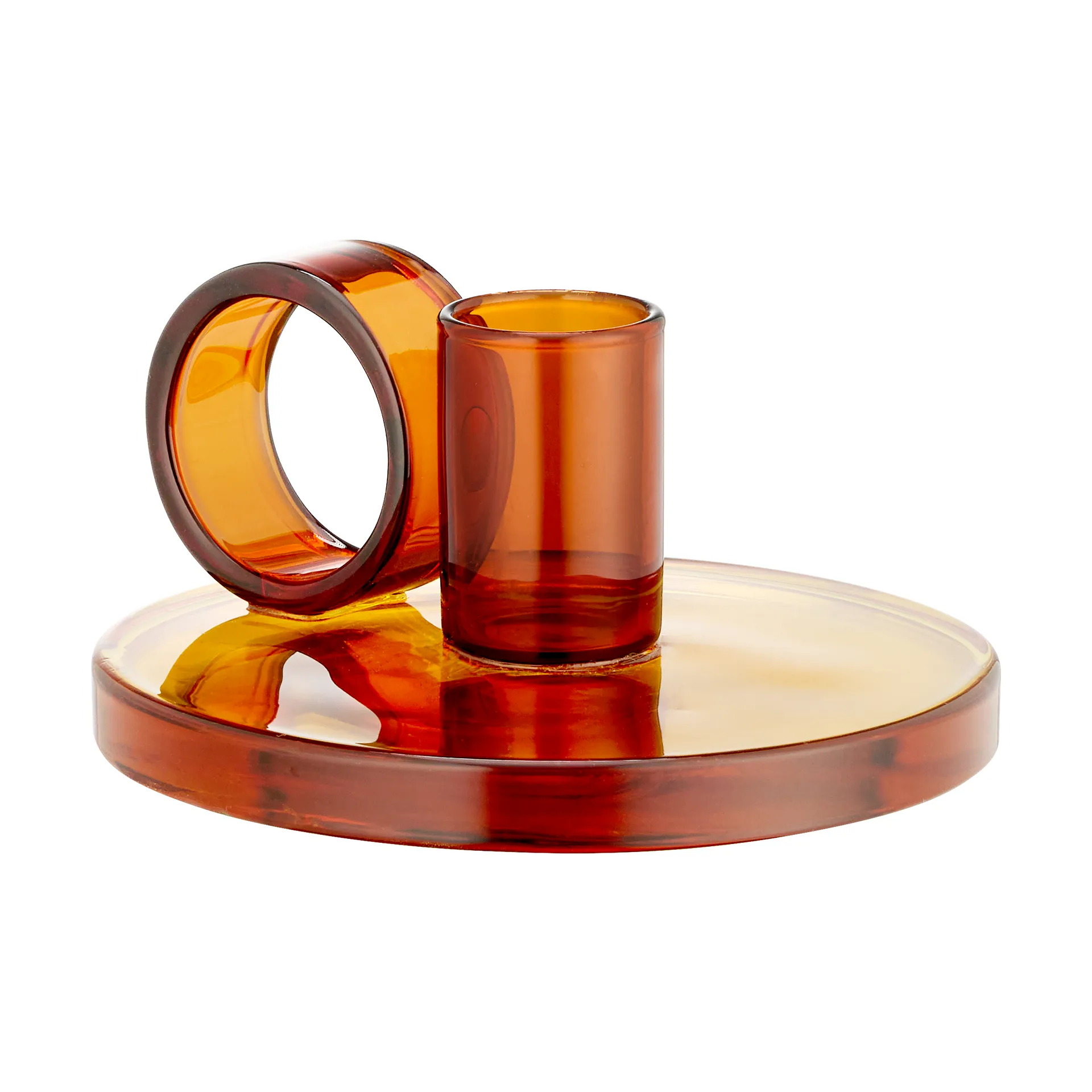 Loop Kerzenhalter Ø11 cm , Amber Muurla