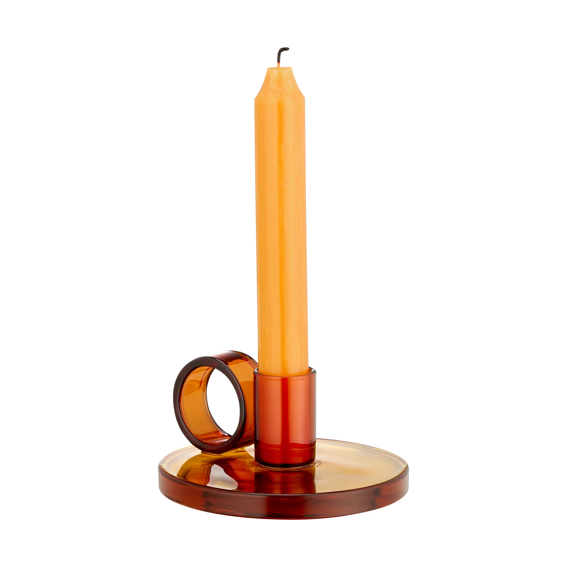 Loop Kerzenhalter Ø11 cm , Amber Muurla