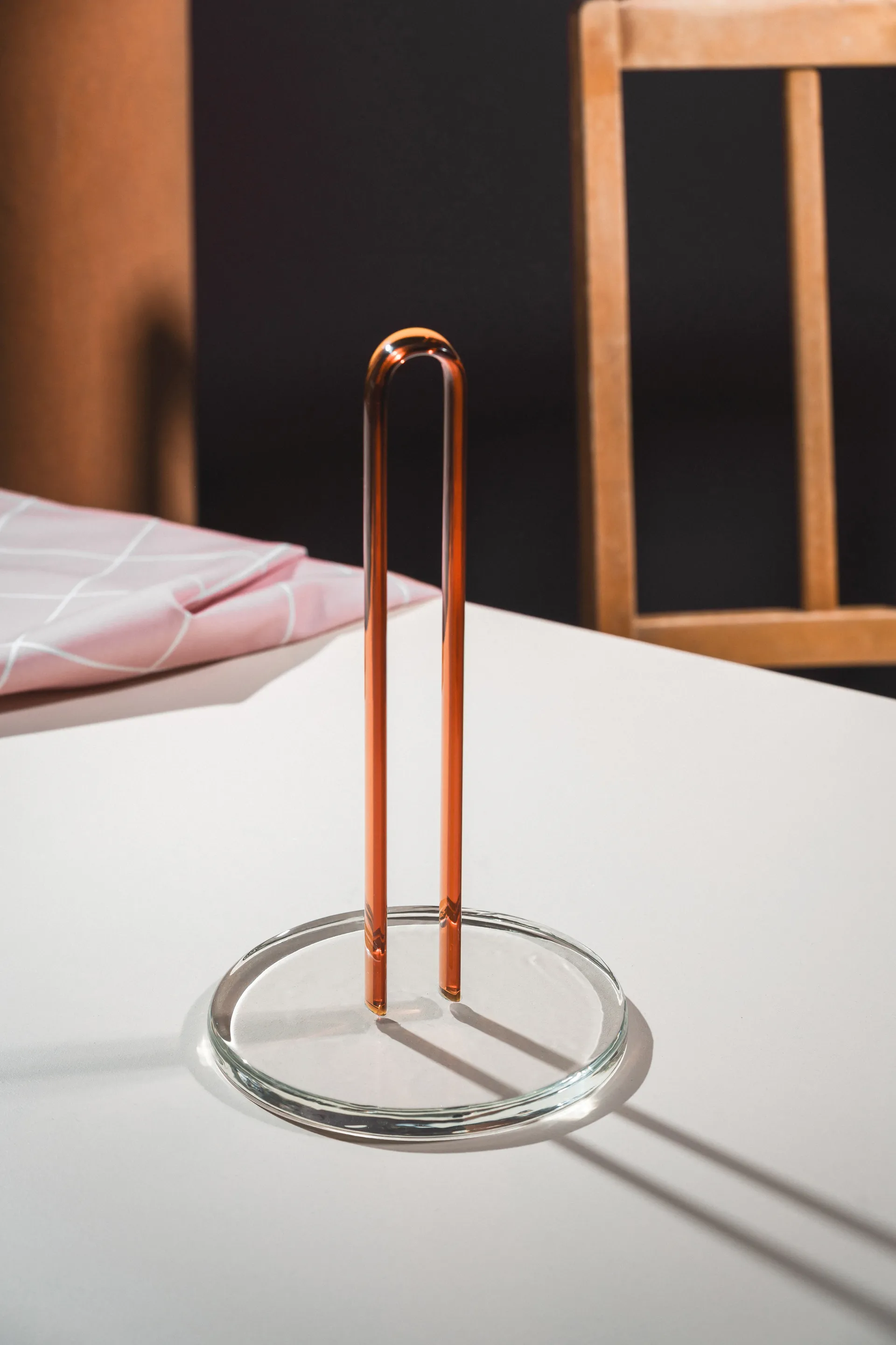 Loop Küchenrollenhalter 26 cm, Klar-amber Muurla