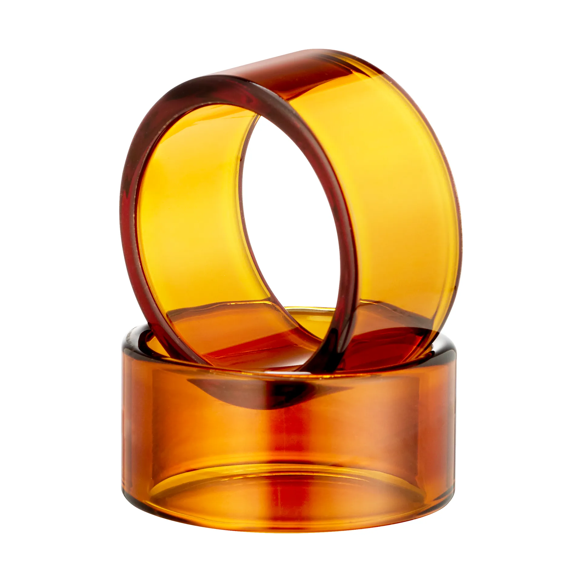 Loop Serviettenring 2-teilig, Amber Muurla