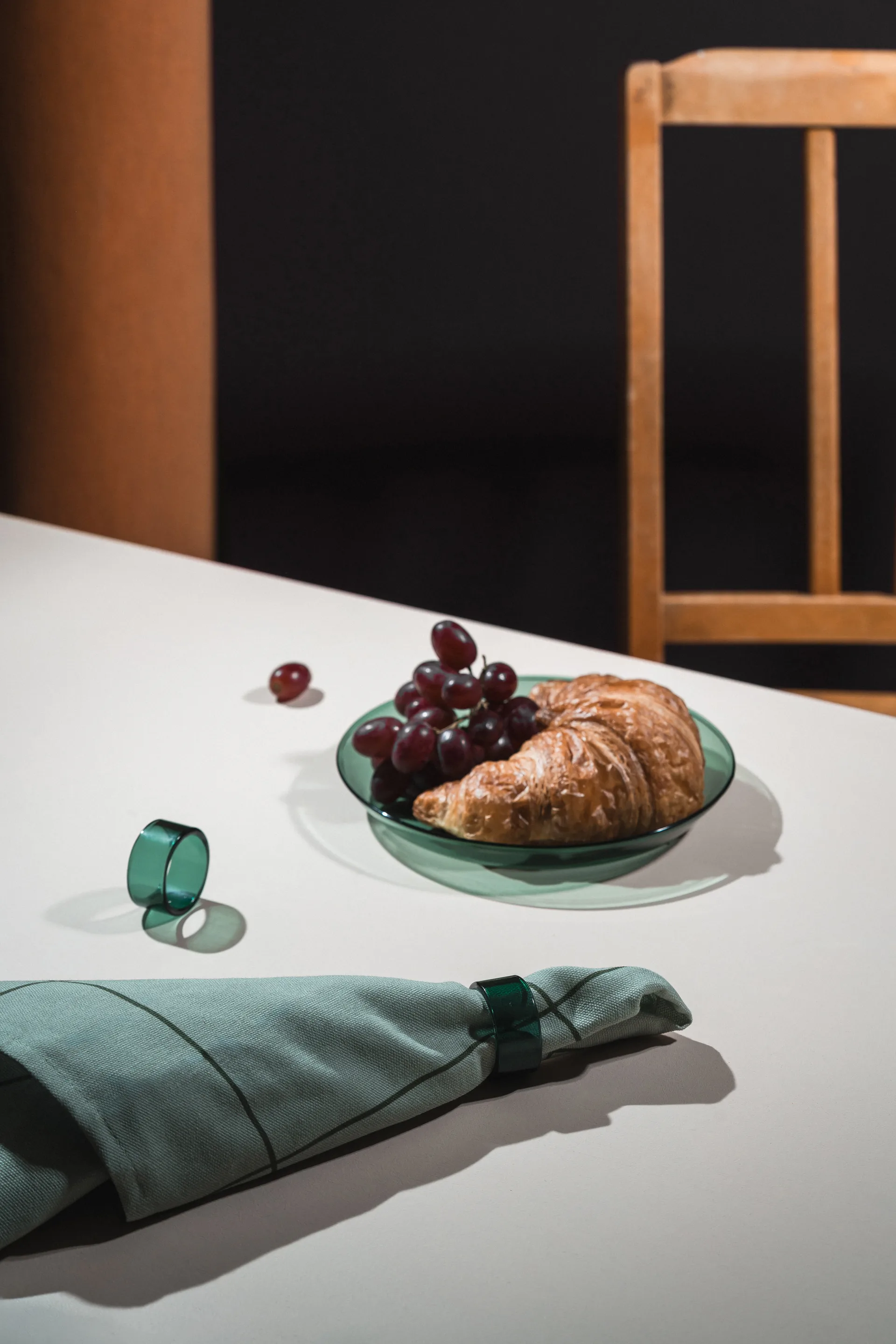 Loop Serviettenring 2-teilig, Teal Muurla