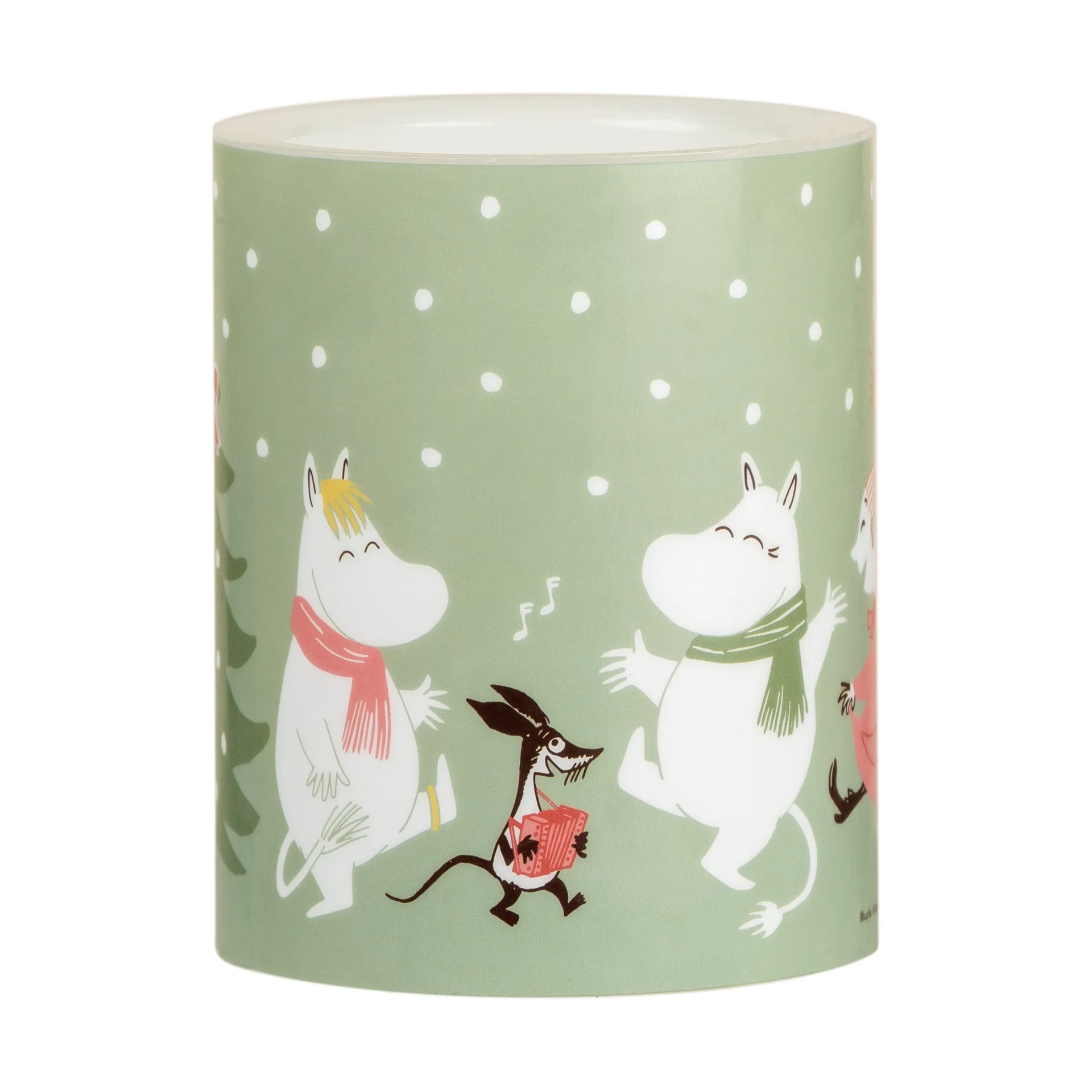 Moomin Blockkerze LED 12,5 cm, Festive spirits Muurla