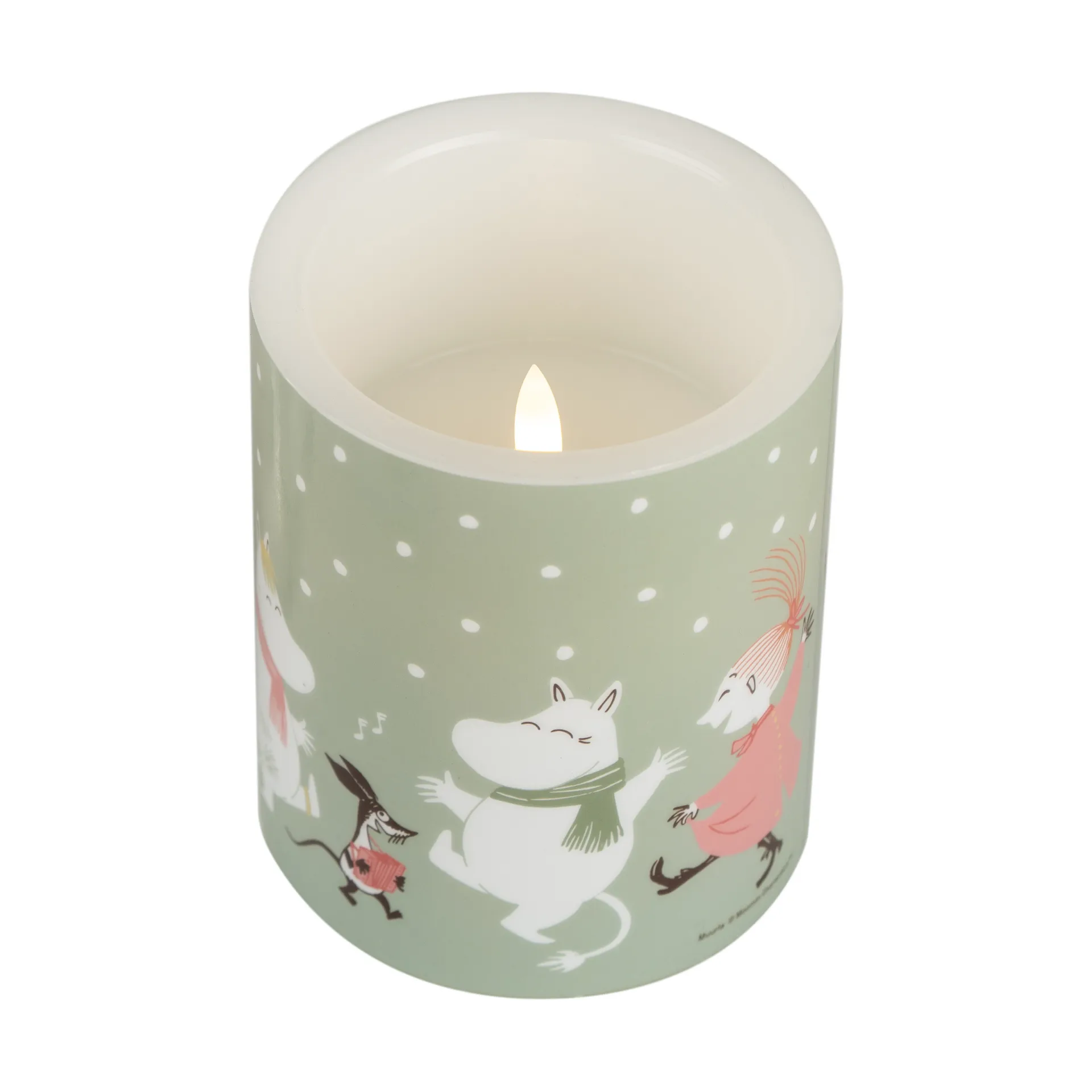 Moomin Blockkerze LED 12,5 cm, Festive spirits Muurla
