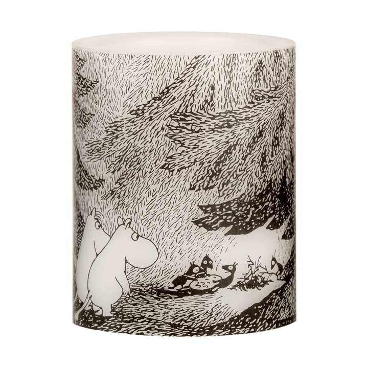 Moomin Blockkerze LED 12,5 cm, Under the trees Muurla