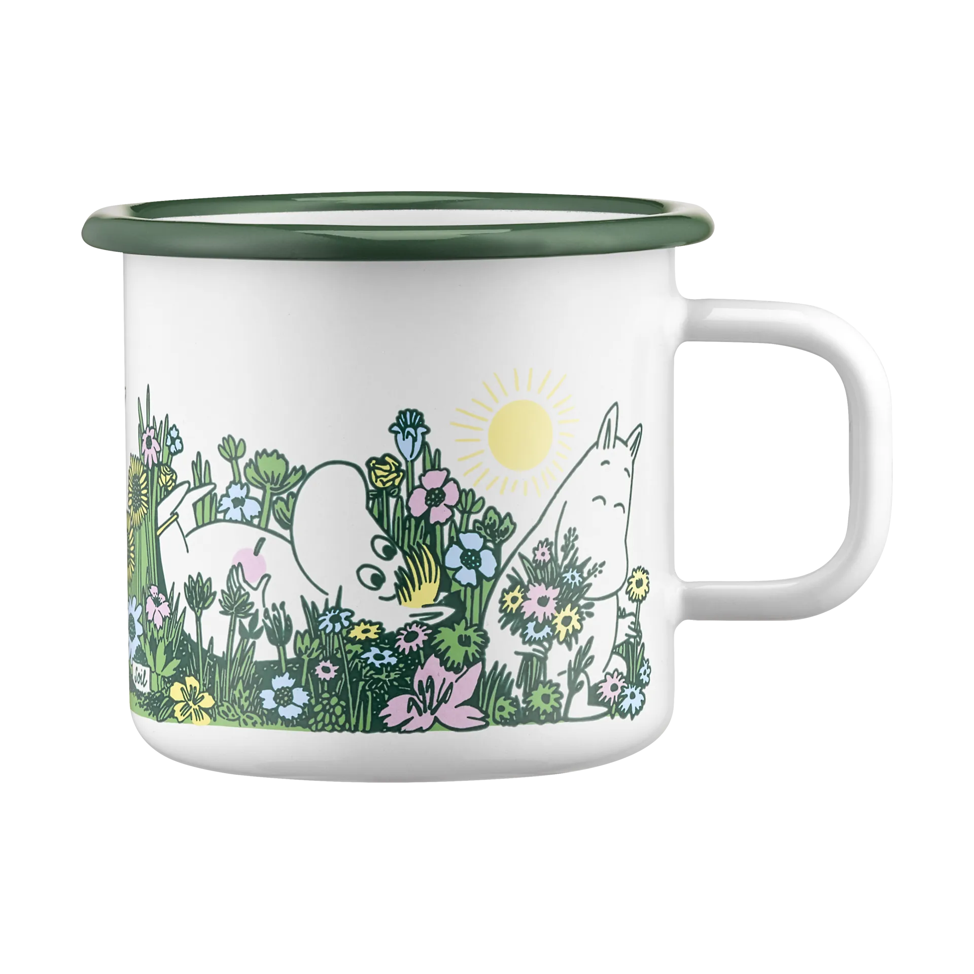 Moomin Emaille Tasse 37 cl, In the garden Muurla