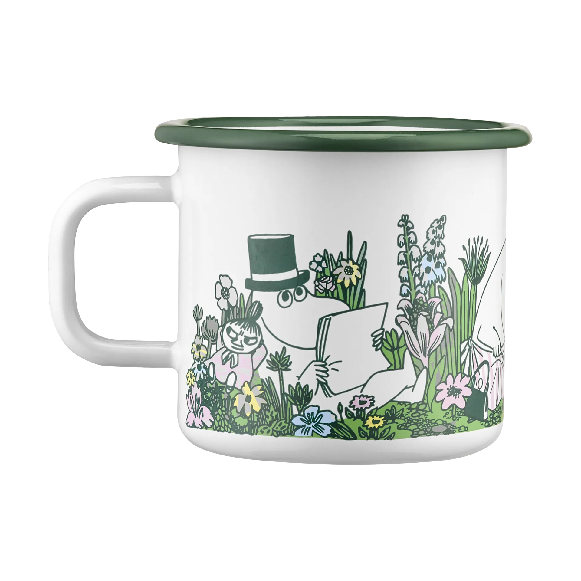 Moomin Emaille Tasse 37 cl, In the garden Muurla